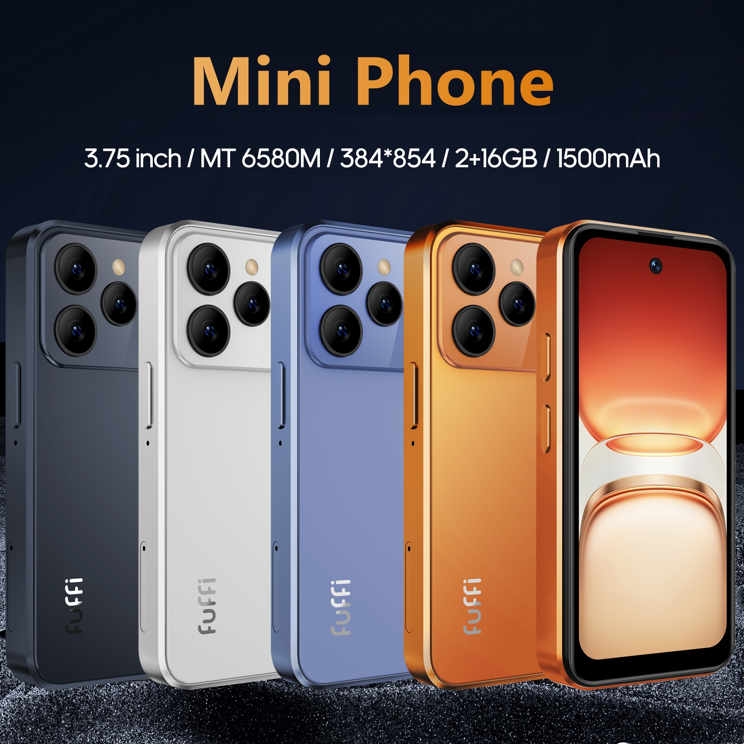 Mini phone  m17 pro 3.75 inch 2+16gb rom smartphone android dual sim google play store 1500 mah 3g netwerk mobiele telefoons