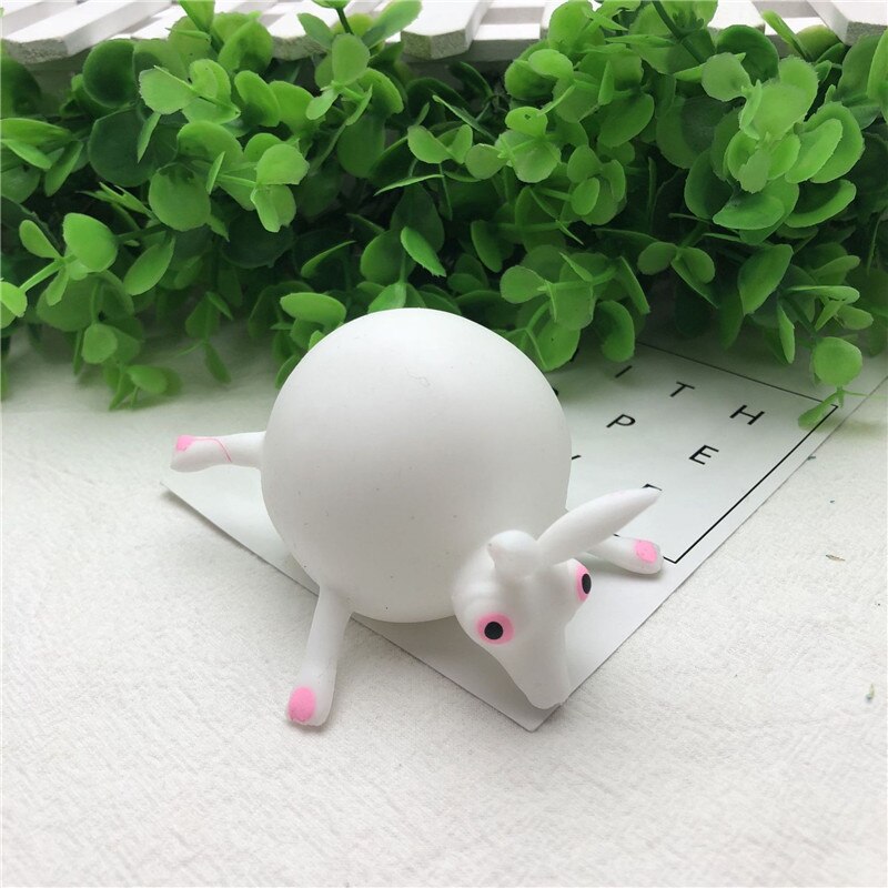 11 stili Divertente Squishy TPR Che Soffia Animale Spremere Anti-stress In Gomma Morbida Giochi Gonfiabili Palla Giocattoli Per I Bambini I Bambini G: rabbit