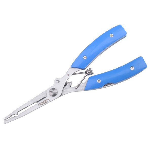 D1 Vissen Tang Voor Visgerei 16Cm 123G Rubberen Handvat Multifunctionele Vissen Tang Tool Voor Vissen gereedschap: Blue pliers