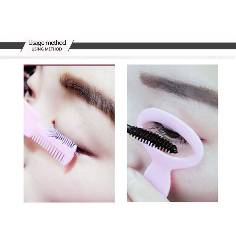 1 pc rosa eyeliner modell makeup eye helper enhet verktyg rita eyeliners guide kort form eyeliner guide makeup verktyg