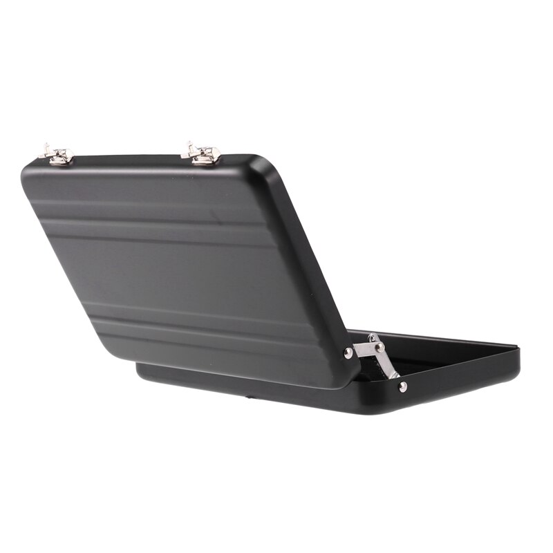 Aluminum password box Card Case Mini suitcase Password briefcase Black