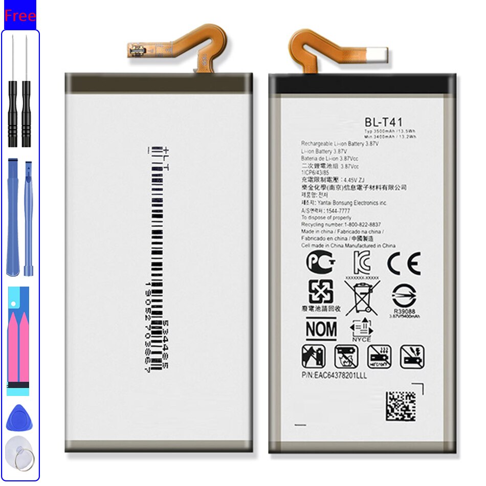 BL-T41 Batterij Voor Lg G8 Thinq Bl T41 LMG820QM7 LMG820UM1 LM-G820UMB LMG820UM0 LM-G820N Mobiele Telefoon Bateria + Gratis Tool