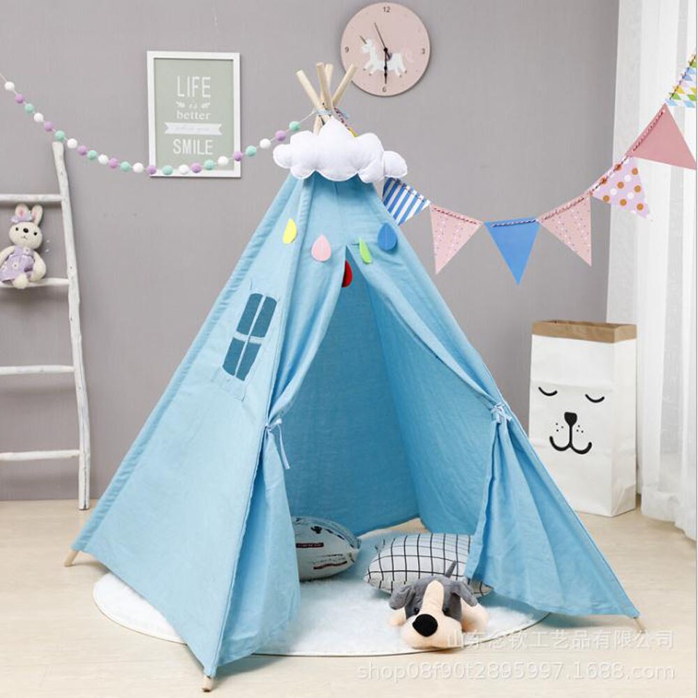 Kinderen Kids Grote Wigwam Teepee Tent Spelen Canvas Huis Indoor Outdoor Uk