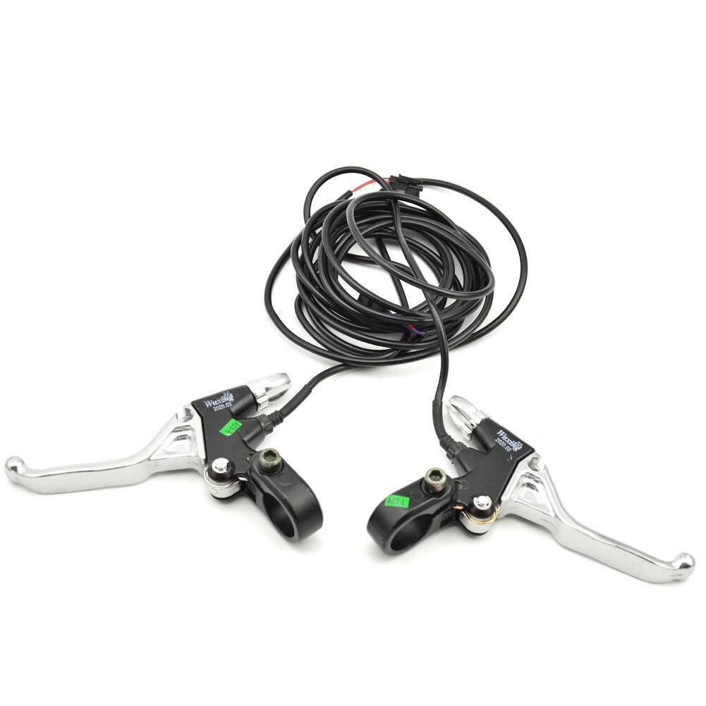 Manija de freno para bicicleta eléctrica, palanca del freno trasero para bicicleta eléctrica, 1 par