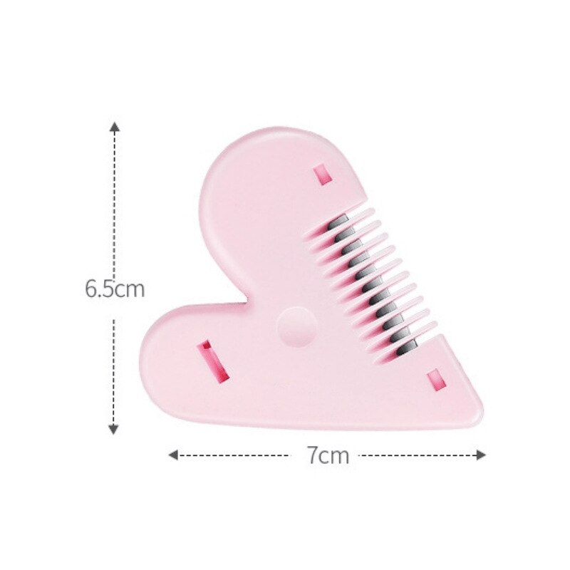 Peach Heart Double Sided Hair Razor Comb Cutter Cutting Thinning Knife Haircut Grooming Men Women Hair Cutter: Default Title