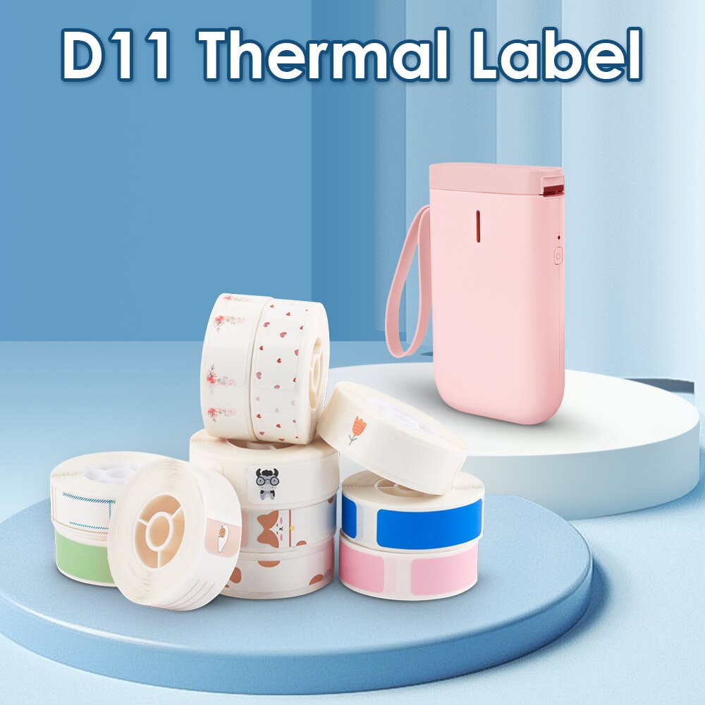 Niimbot D11 D110 Etikett Papier 15mm 50mm Wasserdicht Klebstoff D11 Etikett Aufkleber DIY Name Aufkleber für Mini Tragbare d11 Etikett Hersteller