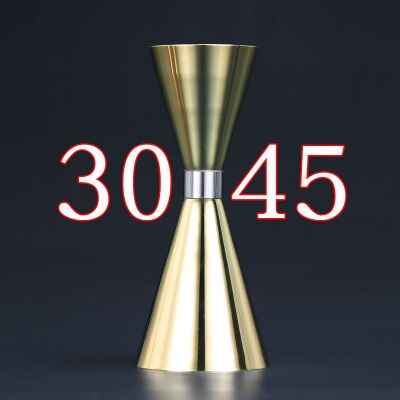Japanse maatbeker gereedschap barmaat cocktailmaatje bargereedschap baraccessoires en handig eenvoudig: Goud 30-45ml