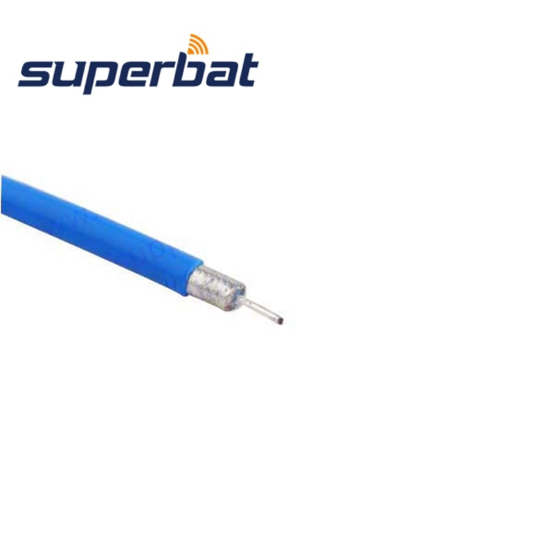 Superbat – câble Coaxial bleu RF M17/60 RG142 RG141 / 10ft