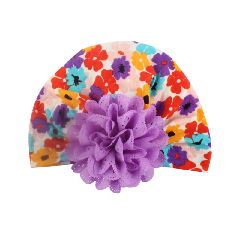 7 kleuren Baby Hoofdbanden Tulband Hoofdband Voor Meisjes Stretchy Beanie Hoed Hoofddeksels Baby Haar Accessoires Tulband