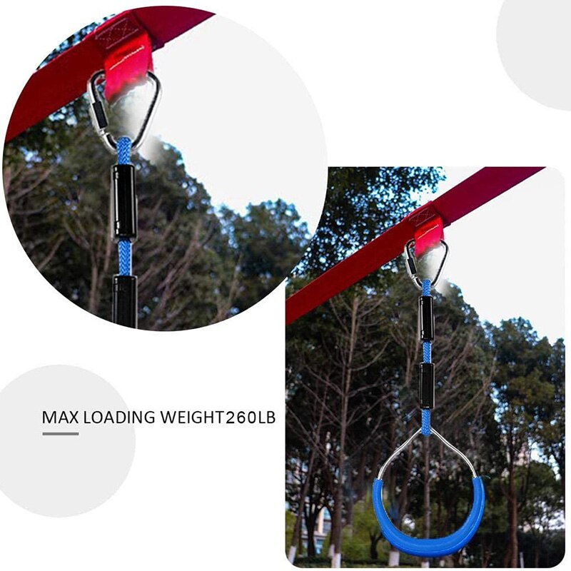 Speeltuin Parque Infantil Opknoping Ringen Ninja Klimmen Kids Kinderen Schommel Ringen Outdoor Bergbeklimmen Gymnastiek Ring Speelgoed