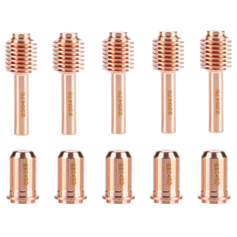 5pcs 220478 Electrode 5 Pcs 220480 Nozzle Tips Consumables For MAX 30 Cutter Torch Cutting Electrode Plasma Nozzle