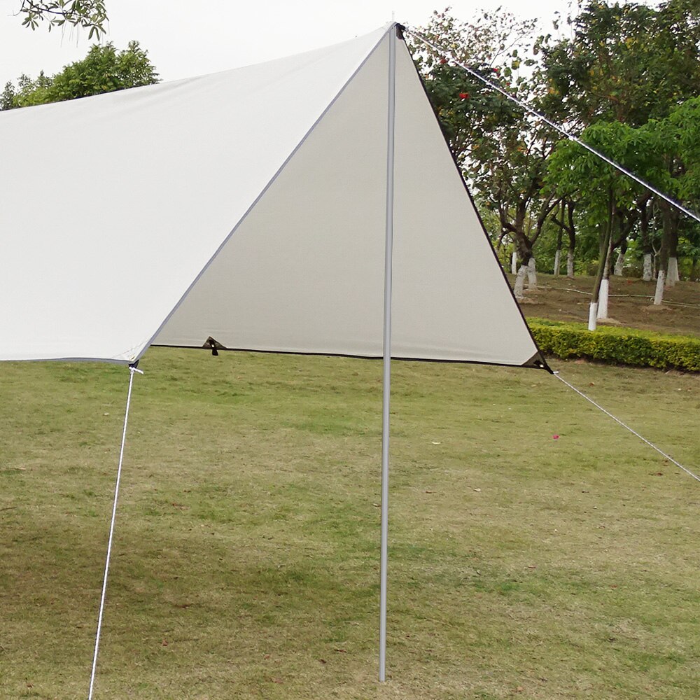 Barres de Support d&#39;auvent en aluminium réglables, avec sac de rangement, tiges de Support légères pour le Camping