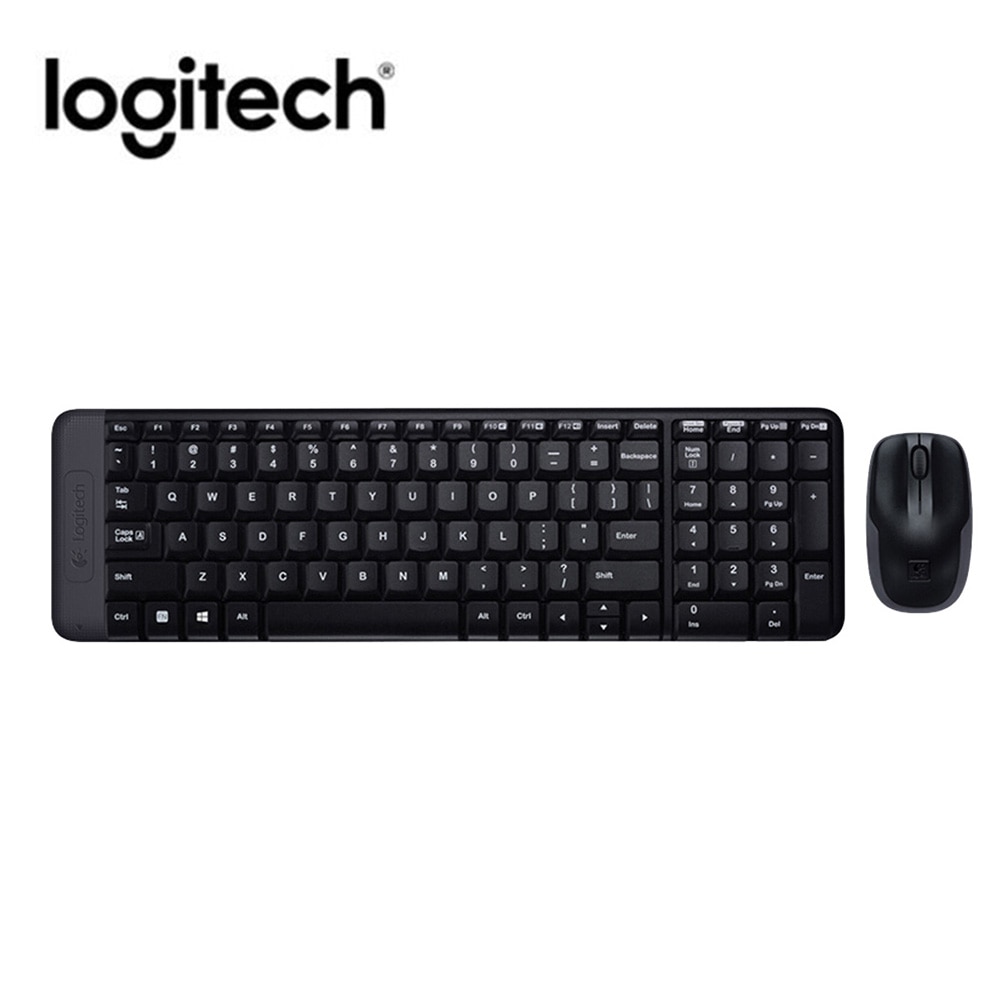 Logitech MK220 Wireless Keyboard Mice Combo 2.4 GHz wireless 1000dpi Mouse USB Receiver Keyboard Mouse Set For Laptop PC Office