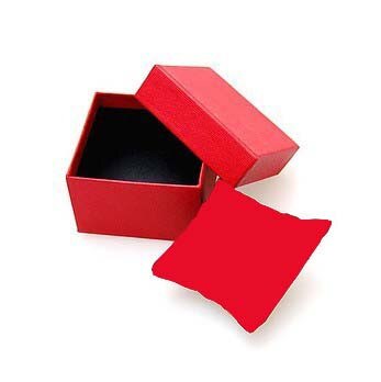 Elegante Pure Kleur Papier Box Case Voor Sieraden Horloge Doos Rood Of Zwart 2 Kleuren Beschikbaar