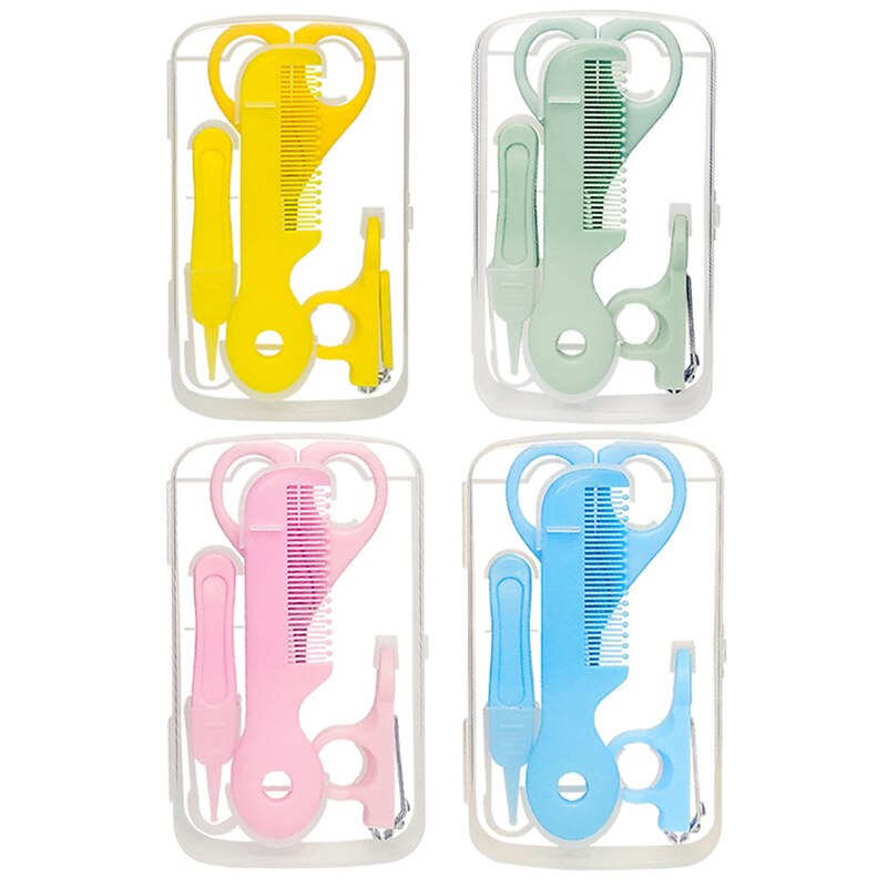 4 Stks/set Baby Nail Care Set Portable Vinger Trimmer Schaar Reizen Baby Nagelknipper Gezondheidszorg Kits