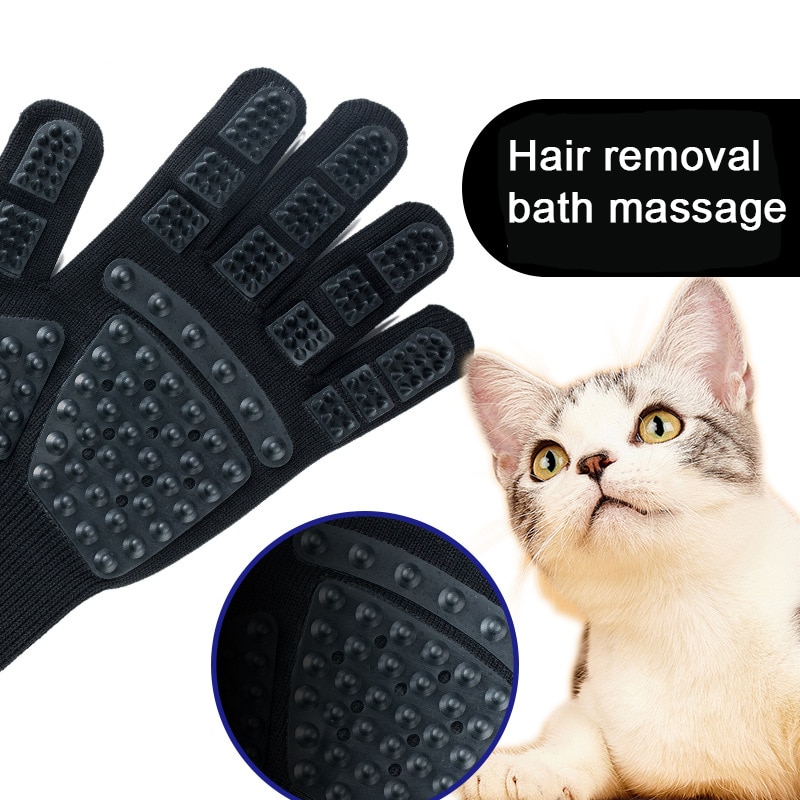 Sällskapskatt grooming handske katthår urtagning borste hund katt massage kam sällskapsdjur hårborttagningsmedel borsthandske