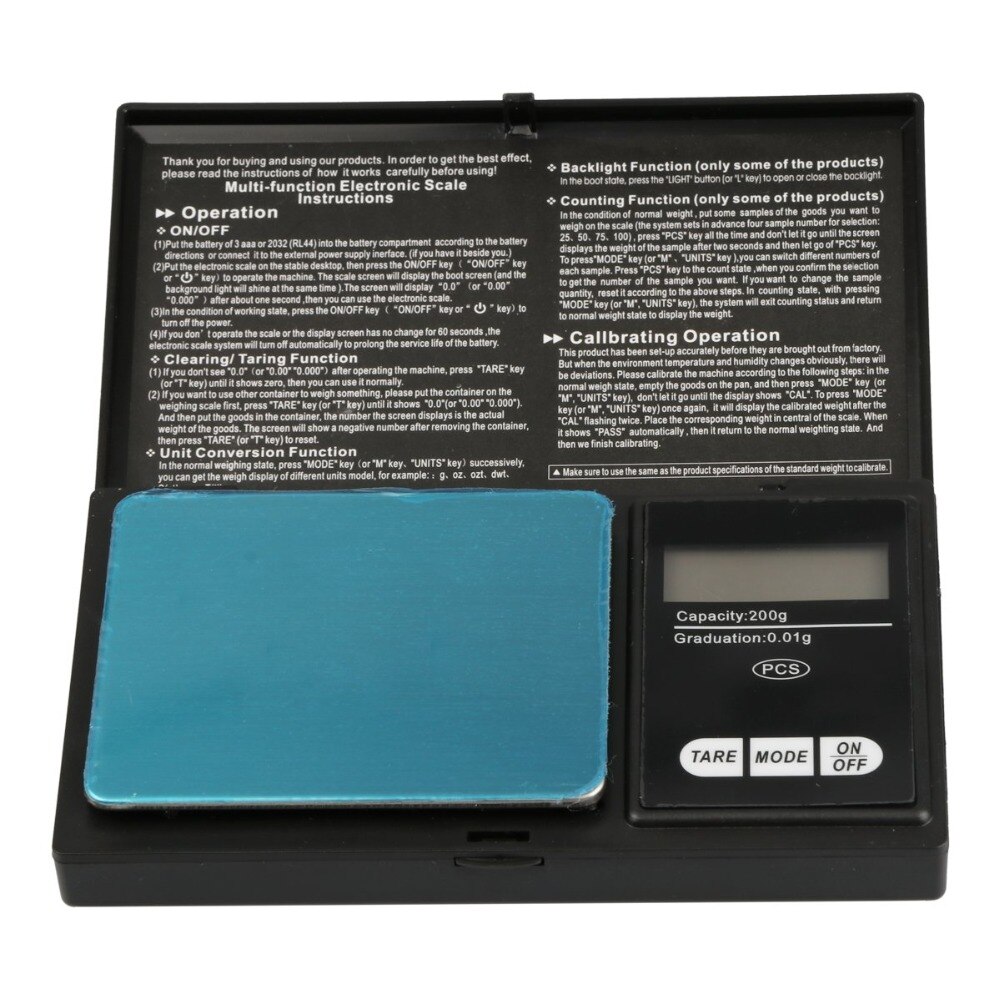 U.S. Solid Digitalwaage 2000g / 0,01g – Präzise Küchen- & Laborwaage Mit AC/DC-Strom