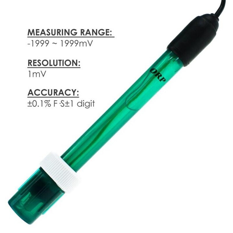 ORP-1 ORP Redox Elektrode, BNC Typ Stecker Ersatz Sonde für Tester Meter Monitor Controller Extra Lange Kabel