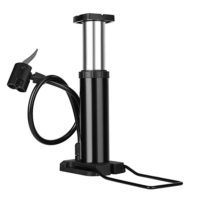 Portable Bike Pump,Tire Pump Fits for Presta and Schrader Valve Gas Needle Bike Floor Pump for Basketballs,Racing Bike: Default Title