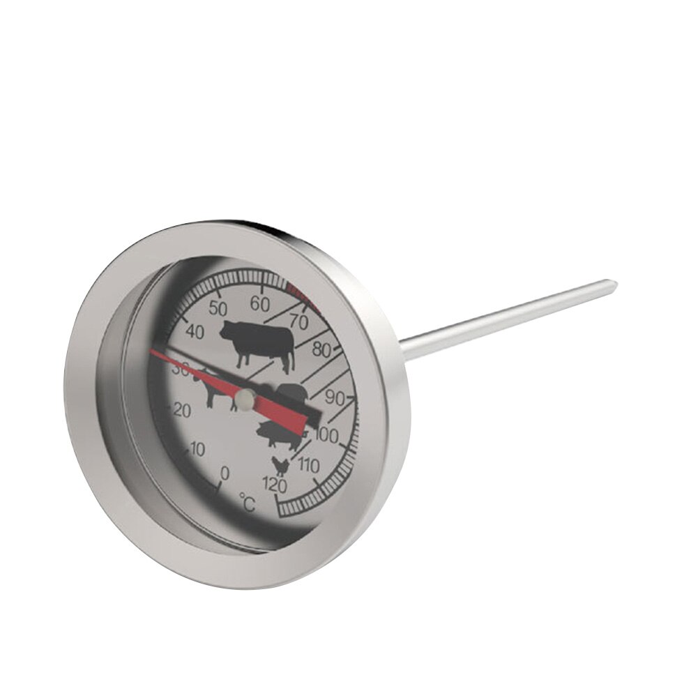 Stainless Steel Kitchen Thermometer Cooking Food Kitchen BBQ Probe Water Milk Oil Liquid Thermometer Sensor Meter Gauges: Default Title