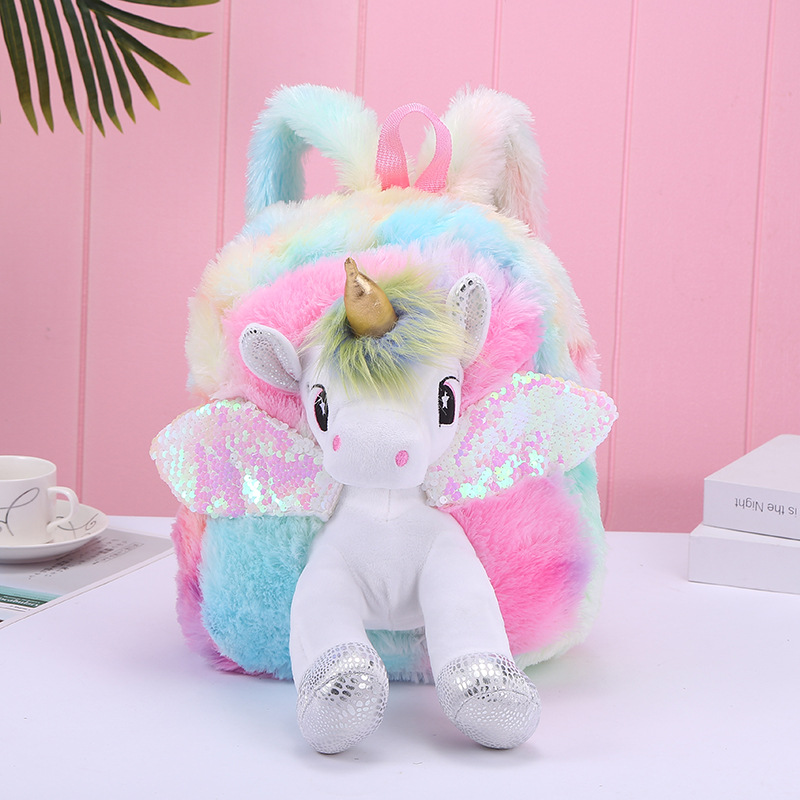 3D Karikatur Tier Einhorn Baby Rucksäcke Kindergarten Schoolbag Kinder Rucksack Kinder Schule Taschen Mädchen Jungen Rucksäcke