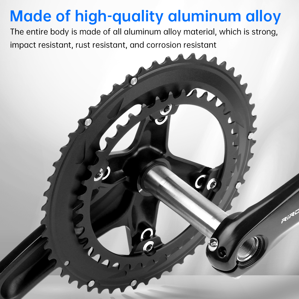 RIRO 706 vélo de route pédalier intégré 170mm 110BCD 53-39T/50-34T Double plateaux pignons creux route vélo chaîne