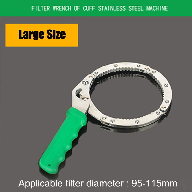 Universal Adjustable Car Engine Oil Filter Wrench Removel Tools Chain Grip Key Wrench Grip Spanner Plier Car Repair Tools: Large Size
