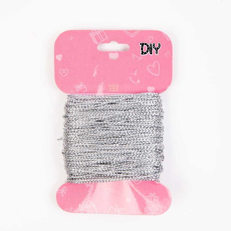 20 Meter/Diameter 1mm Gold Silver Silk Cords Rope Satin Braided Macrame Macrame Wire DIY Bracelets Making Findings Beading: O3-1