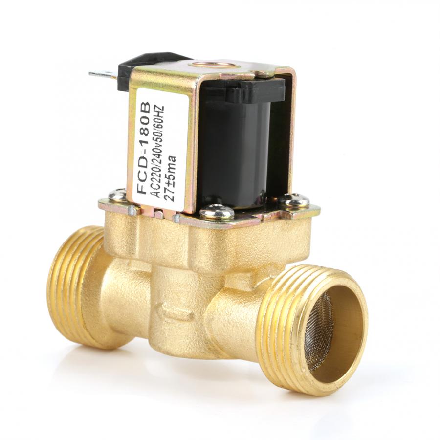 3-Wege Magnetventil AC 220 V – 3/4 Zoll, Normal Geschlossen, Messing, Für Wasser Und Haushaltsgeräte