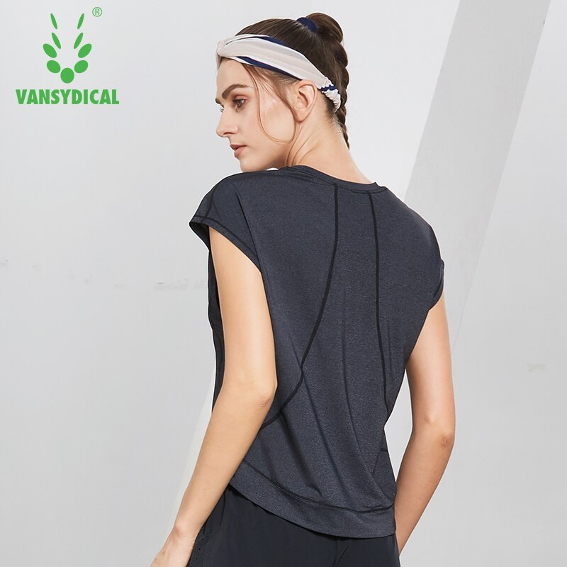 Gym Yoga Shirts Tops Women's Loose Breathable Workout Fitness Short Sleeve Running Sports T-shirts Sportswear