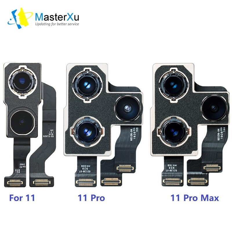 Origina Rear Big Camera Flex Voor Iphone 11 12 13 X Xs Xr Mini Pro Max 7G 7P 8G 8P Telefoon Sensor Kabel Reparatie Armatuur Onderdelen Kits