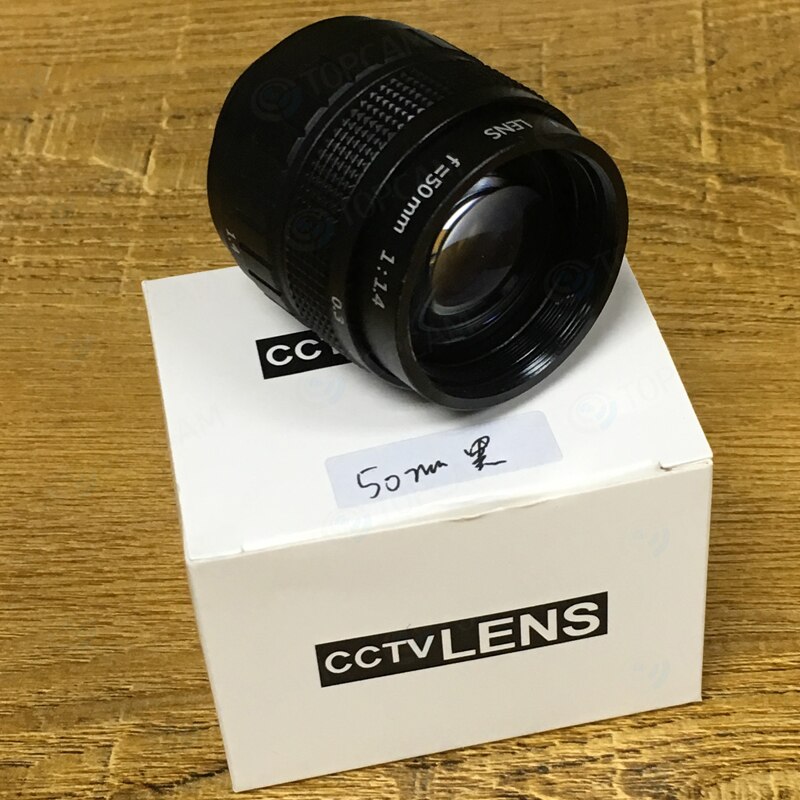 50Mm Lens C Mount F/1.4 Cctv Lens C Mount 2/3 Cctv Lens Is Voorzien Van Lichtmetalen Behuizing Met camera Lens