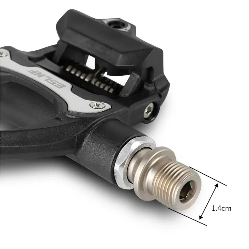 Pedales de bicicleta de carretera de nailon con sistema SPD-SL, pedales automáticos con tacos, accesorios de ciclismo duraderos para bicicletas de carretera