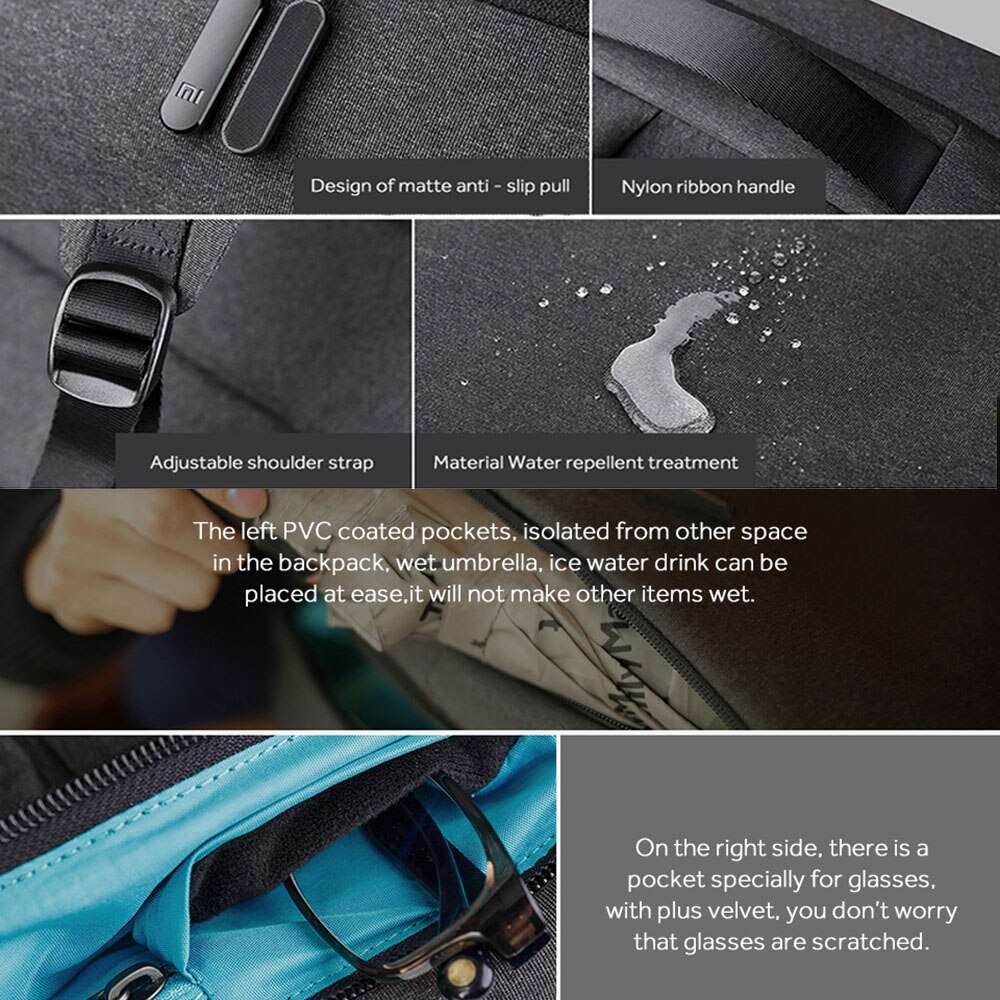 Originele xiaomi rugzakken urban life style rugzak reistas schooltas voor 14 inch laptoptas
