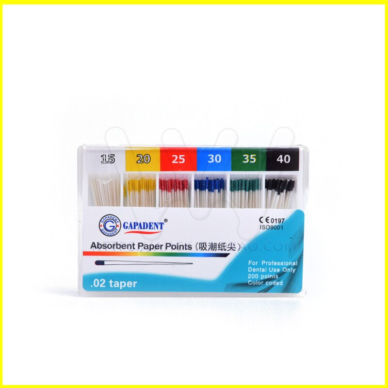 10 boxes/2000pcs Dental Material Absorbent Paper Points 15#-40# Dentist Products 0.02 Taper
