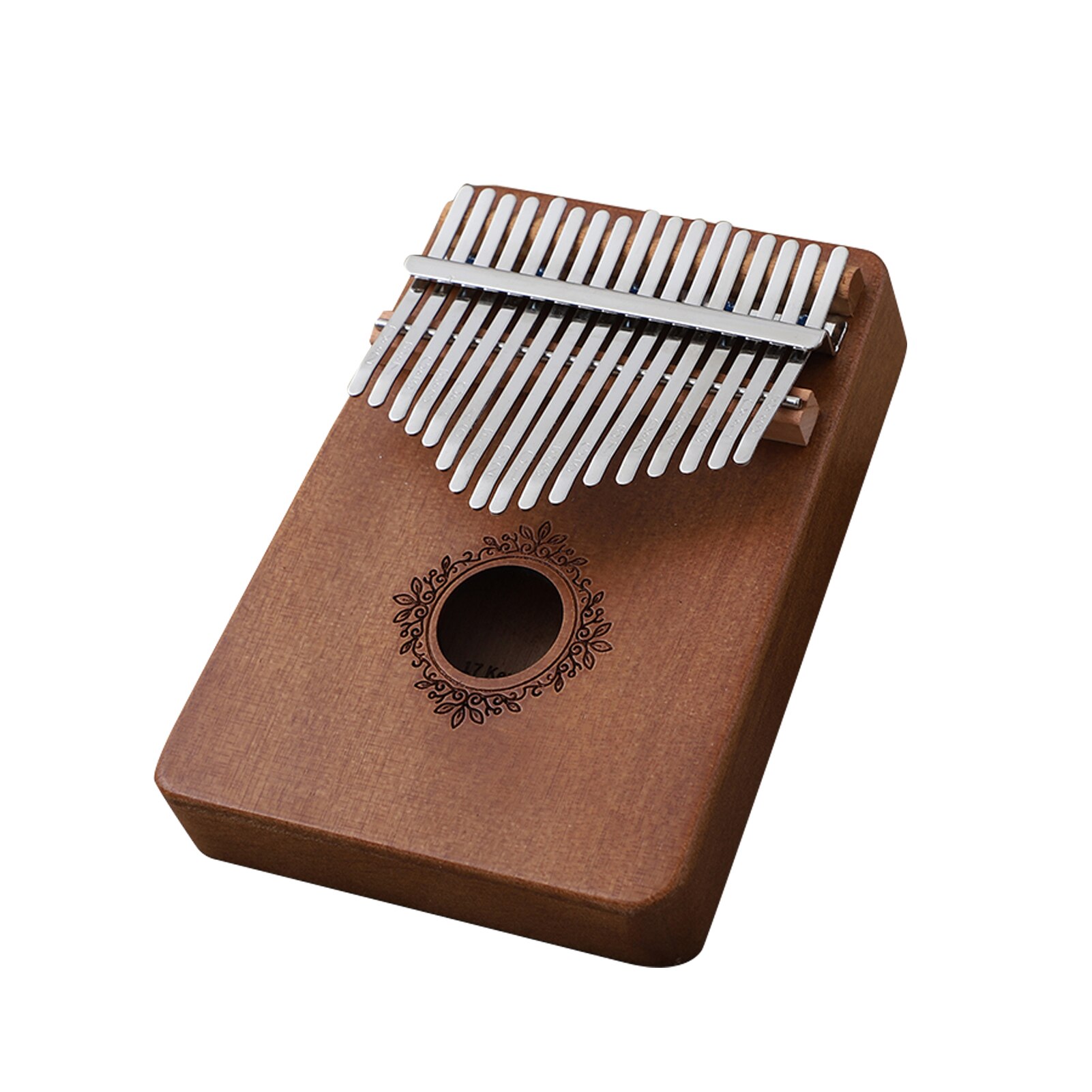 Kalimba 17Keys Portable Thumb Piano Beginner Instrument Kalimba Finger Piano Mbira Small Musical Toys Keyboard instrument: 	Retro Brown 02