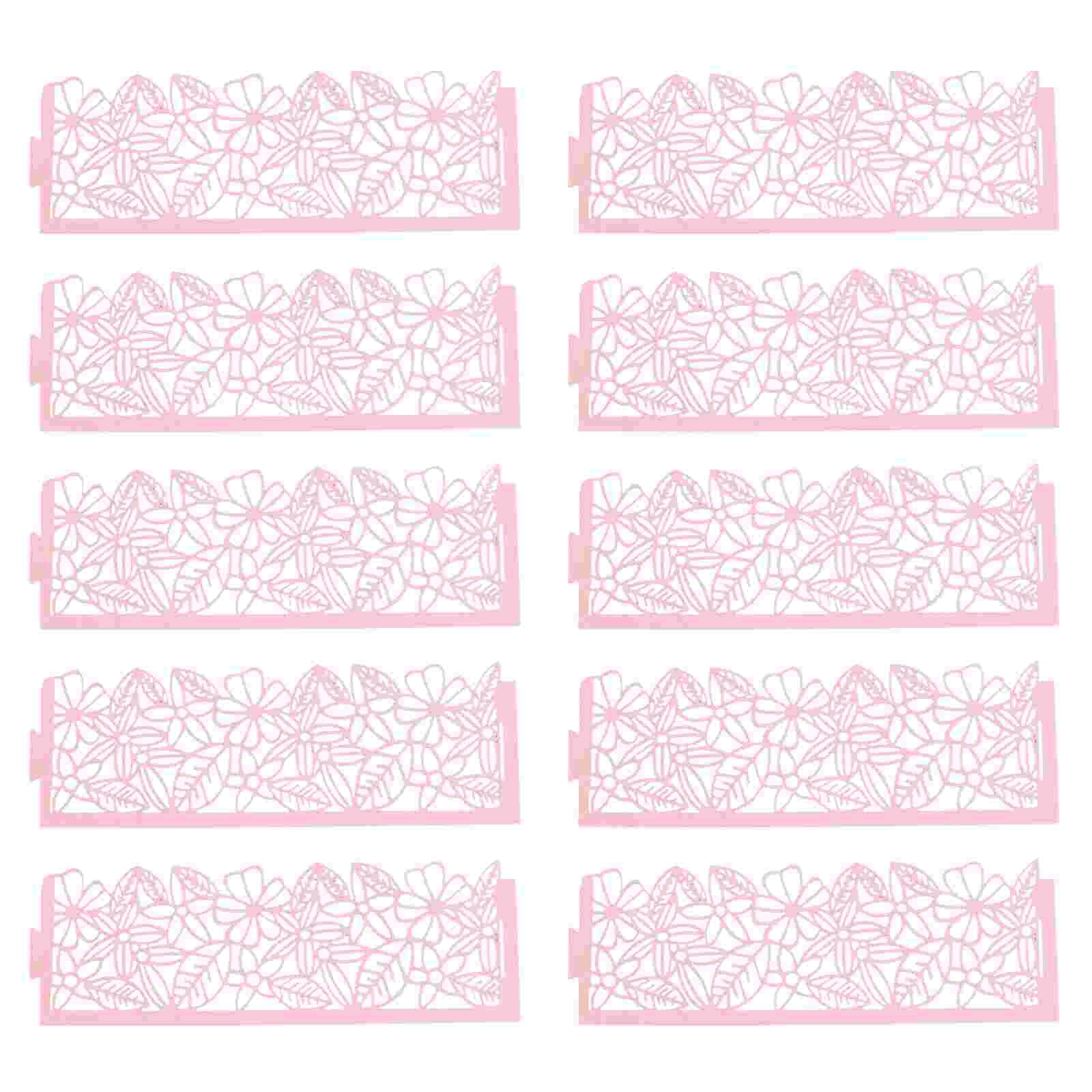 50pcs Hollow Paper Candle Holders Wraps Paper Lamp Enclosures Candle Wraps: Pink