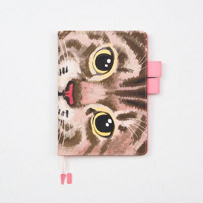 A5/A6 Sketchbook for Drawing Agenda Diary Grid Daily Weekly Monthly Planner Notebook for Students Kawaii Notepad Stationery: A6 Cat