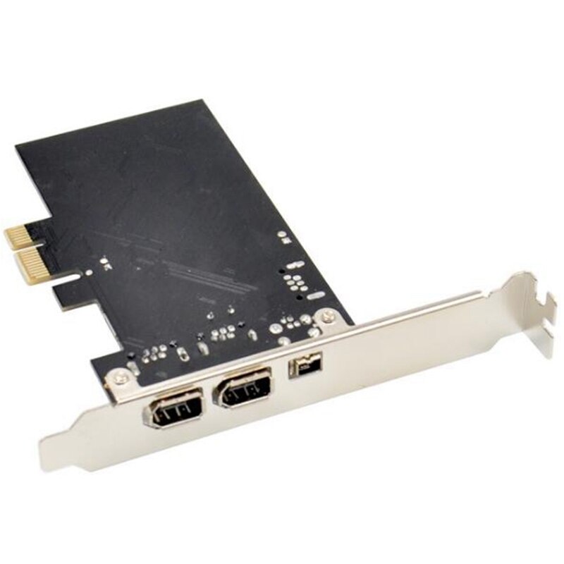 Pci-express firewire-kort med ieee 1394a 2 a+1 mini a ports  vt6308p ti chipset controller-kort til stationær pc
