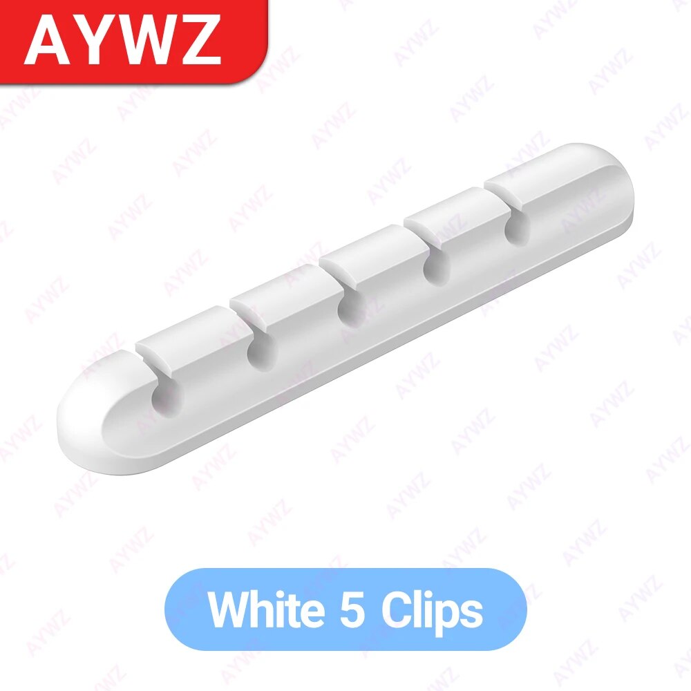 Clips de soporte de Cable adhesivo, organizador de cables de gestión de cables para escritorio, Cable de carga USB, mesita de noche, Cable de alimentación, Cable de ratón: Verde