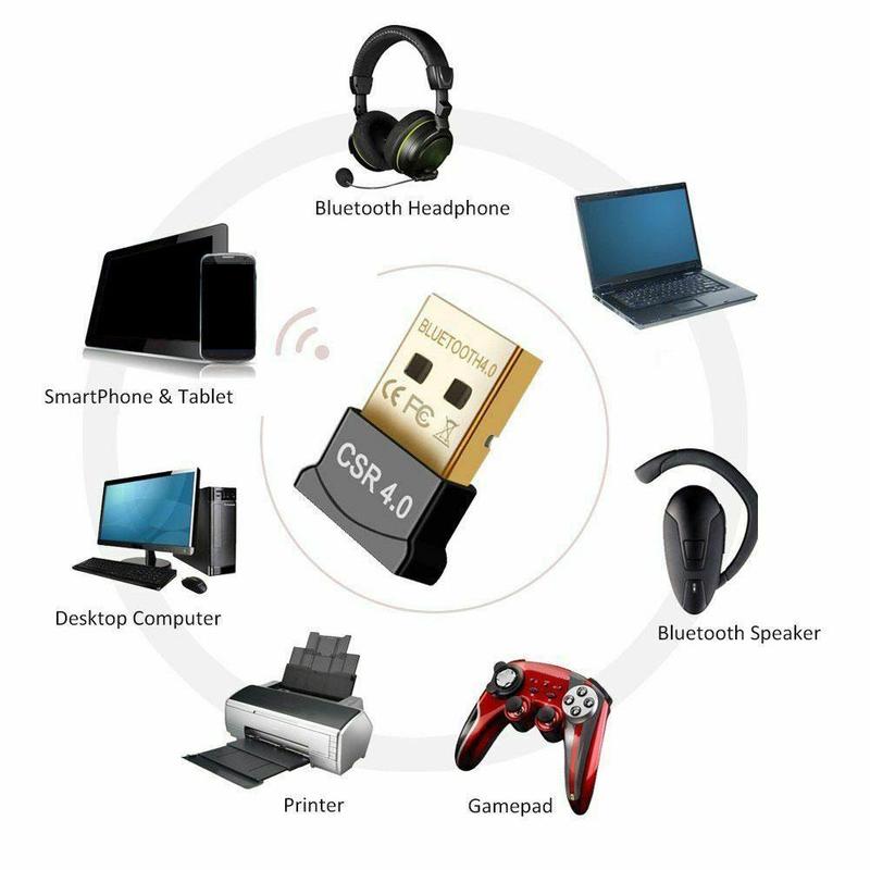 Mini USB Wireless Bluetooth CSR 4.0 Dual Mode Adapter Dongle Driver for Windows 10 8 7 Vista XP Linux PC V4.0 Blue Tooth Adapter