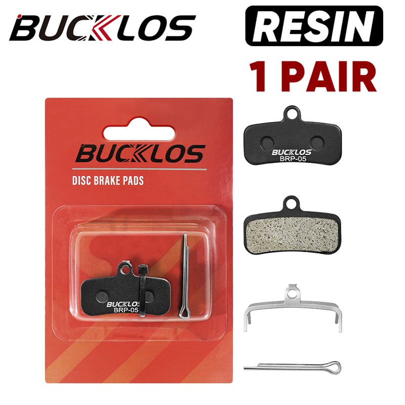 BUCKLOS Resin Disc Brake Pad For SHIMANO D02S Wear-resistant Hydraulic Brake Pads MTB Brake Pads for N03A H03A Cycling Parts: WHITE
