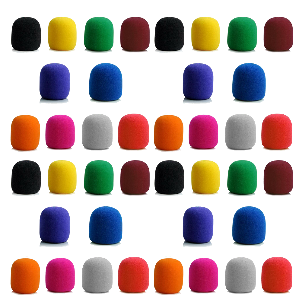 Simple Microphone Foam Mic Sponge Cover Studio Windscreen Protective Grill Shield Music Speaker Cover Microphone Accessories: Blue
