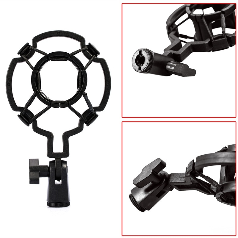 Metal Shock Mount Microphone Stand Mic Shock Mount Bracket Holder Universal Microphone Shock Mount Clip Holder 3Kg