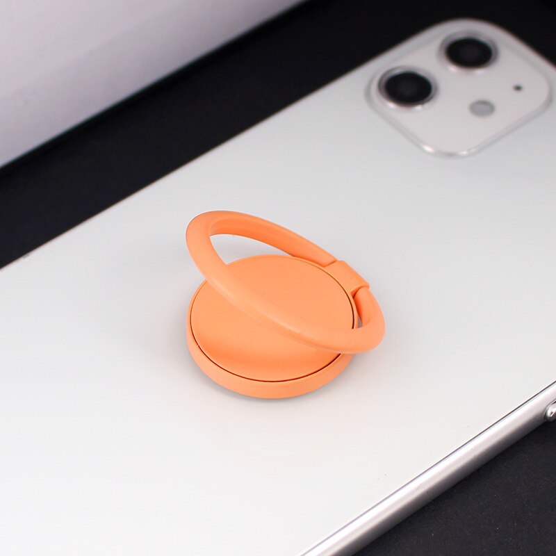 Uchwyt na palec serdeczny do iPhone 11 12 Pro XS Max 360 stopni obrót telefonu uchwyt do montażu na stojaku przenośny uchwyt na pierścień Tablet telefon komórkowy: A29-Orange