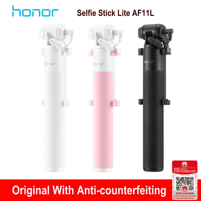 HonorAF11 Selfie Stok Lite Uitschuifbare Handheld Shutter Voor Iphone Android Huawei Smartphones