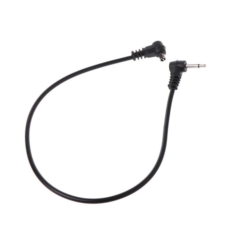 Câble Sync Flash PC Enroulé 3,5 Mm - Pour Connexion Appareil Photo Et Flash Externe, Longueur Extensible 30-80 Cm