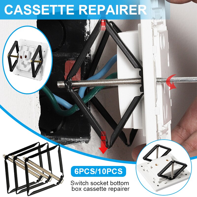 6/10 Pcs Wall Mount Switch Box Repair Tool Easy Installation Cassette Repairer VJ