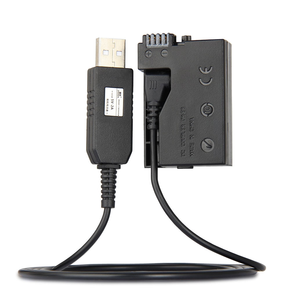 5 V USB Drive Kabel Power ACK-E8 + DR-E8 (LP-E8 LP E8 Dummy Batterij DC Grip) voor canon eos 550d 600d 650d 700d t2i t3i t4i x4 x5 x6i