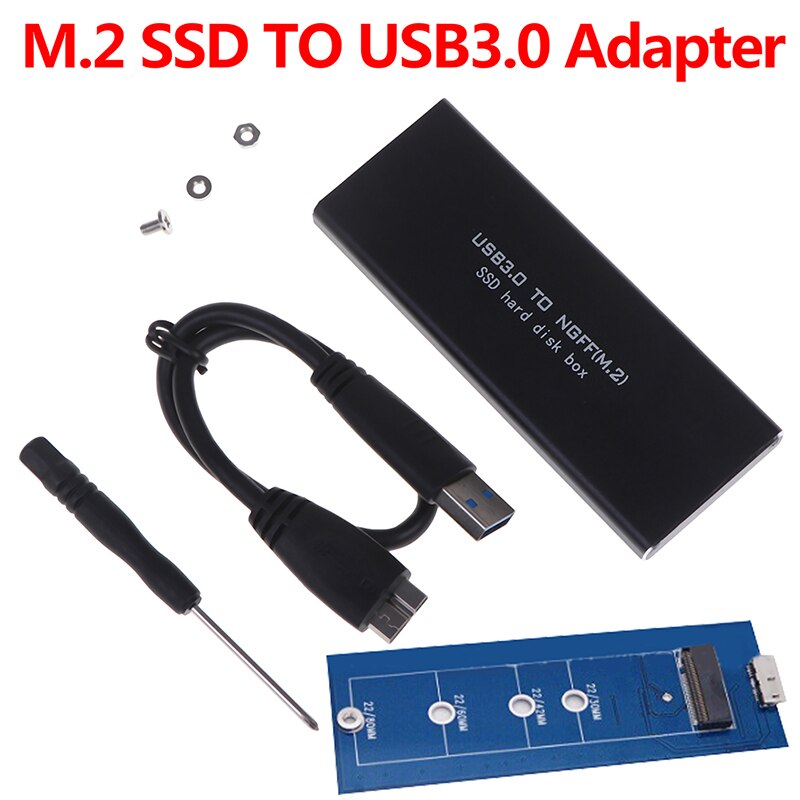 USB-C M.2 NGFF Festplatte Gehäuse B Schlüssel SATA SSD Reader zu USB 3,0 Adapter neue